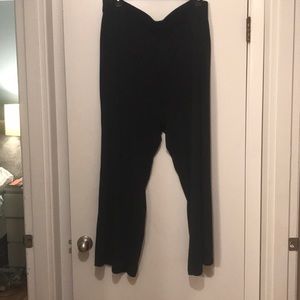 Wide leg black Lane Bryant Pants